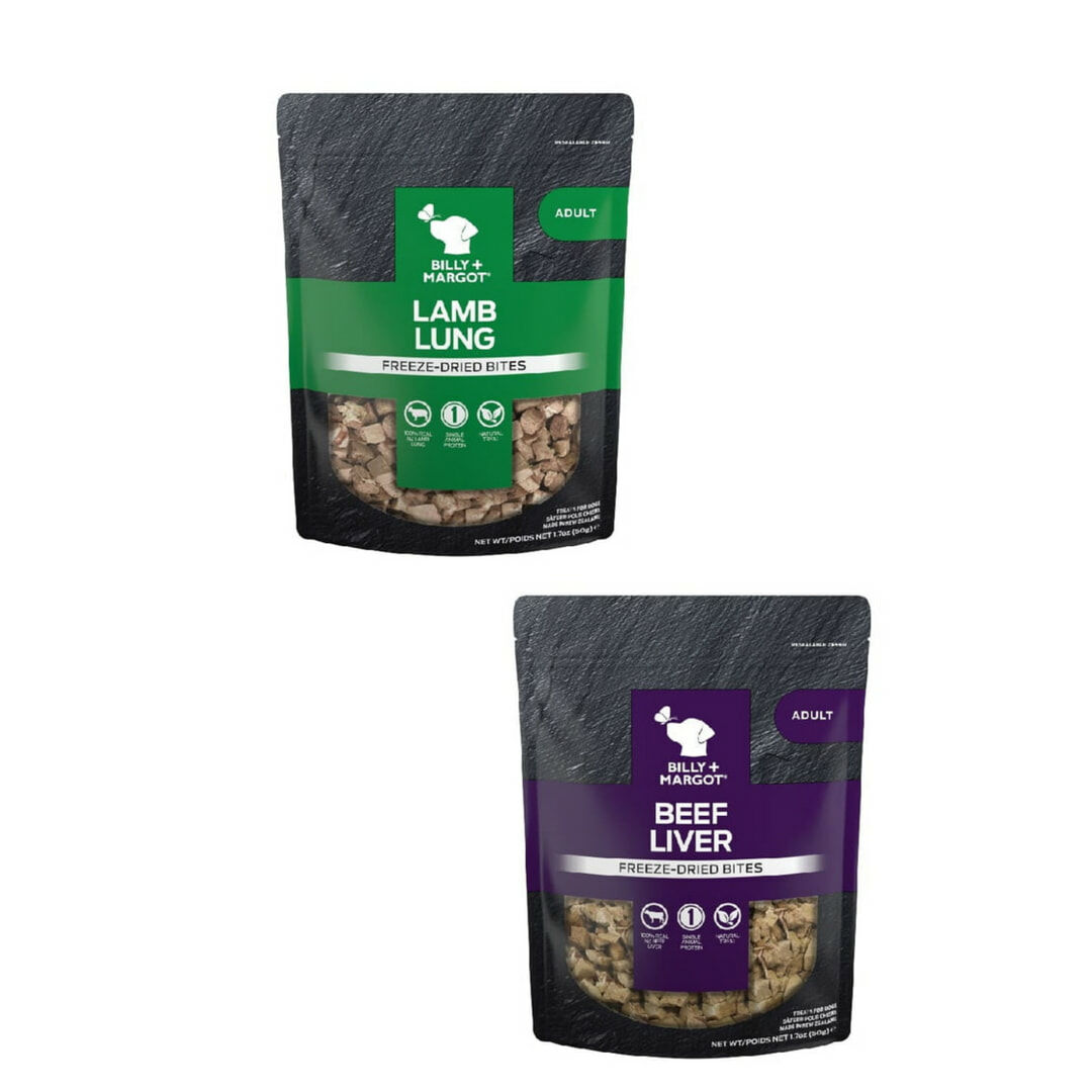 🔥即期下殺🔥【比利瑪格】100% 羊肺/牛肝凍乾 50g|犬零食