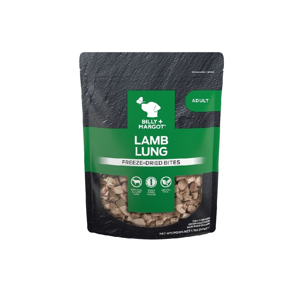 🔥即期下殺🔥【比利瑪格】100% 羊肺/牛肝凍乾 50g|犬零食