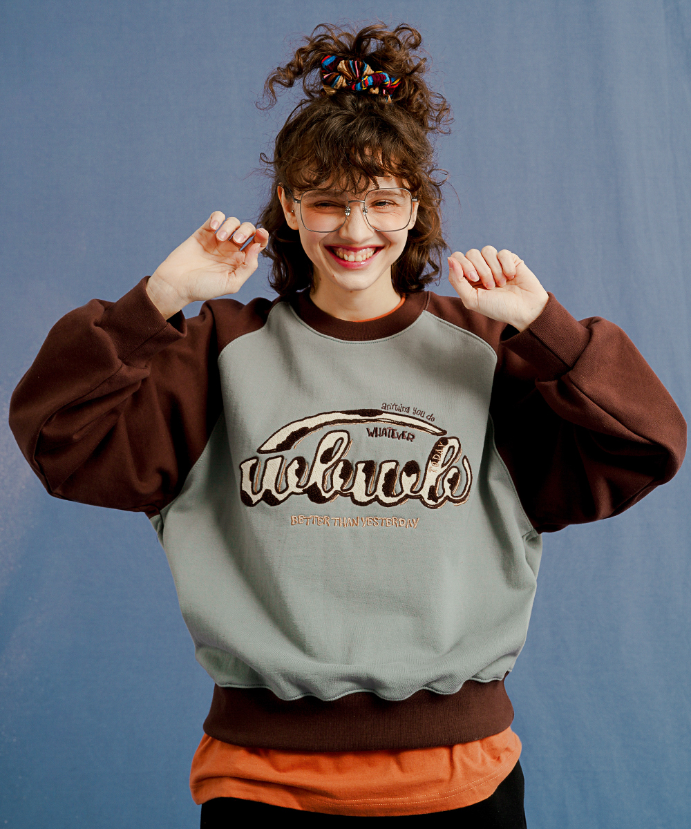 <預購> 韓國WV PROJECT Will Be 電繡拼色大學T #WBWB