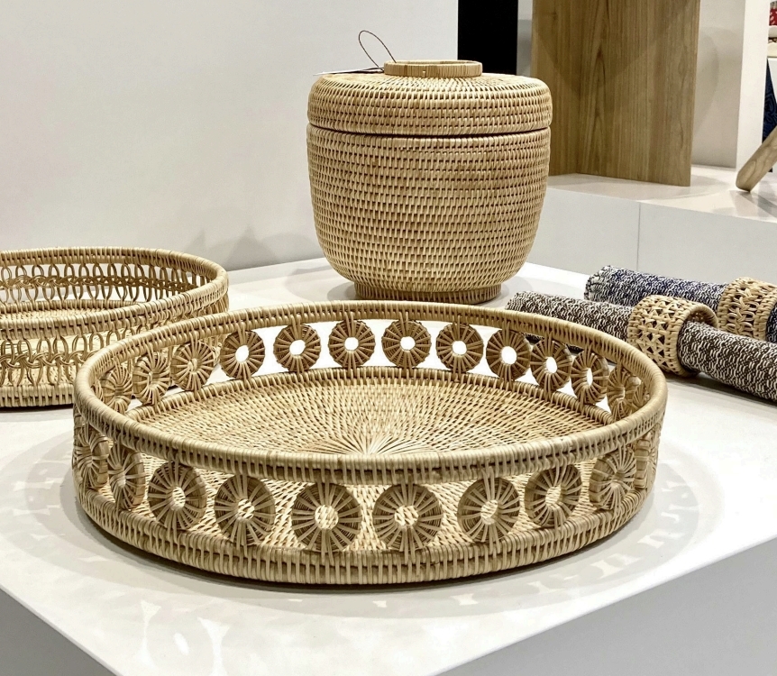 柳藤編織圓盤｜Gola Tray｜柬埔寨