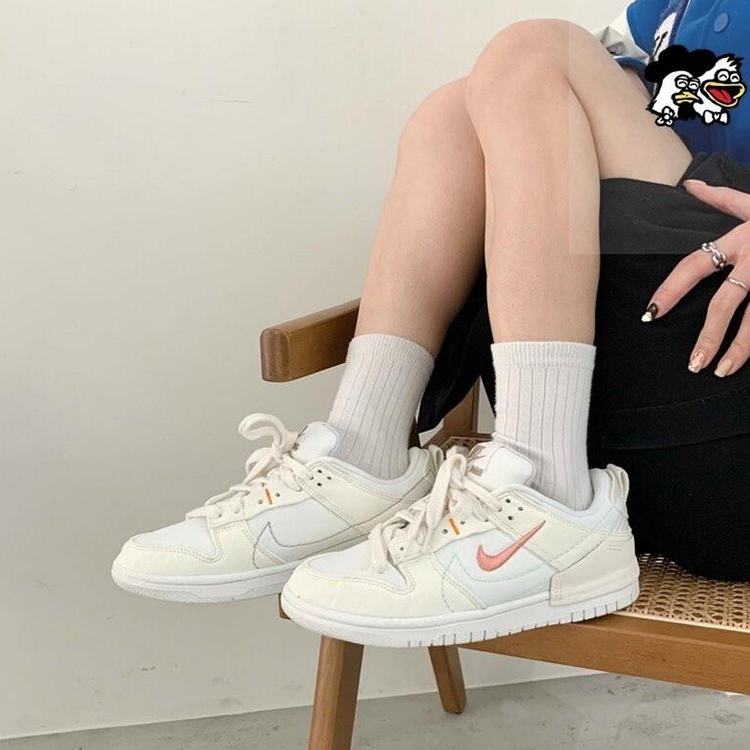 NIKE DUNK LOW DISRUPT 2 'PALE IVORY' 奶油草莓 復古 奶白 女 DH4402-100
