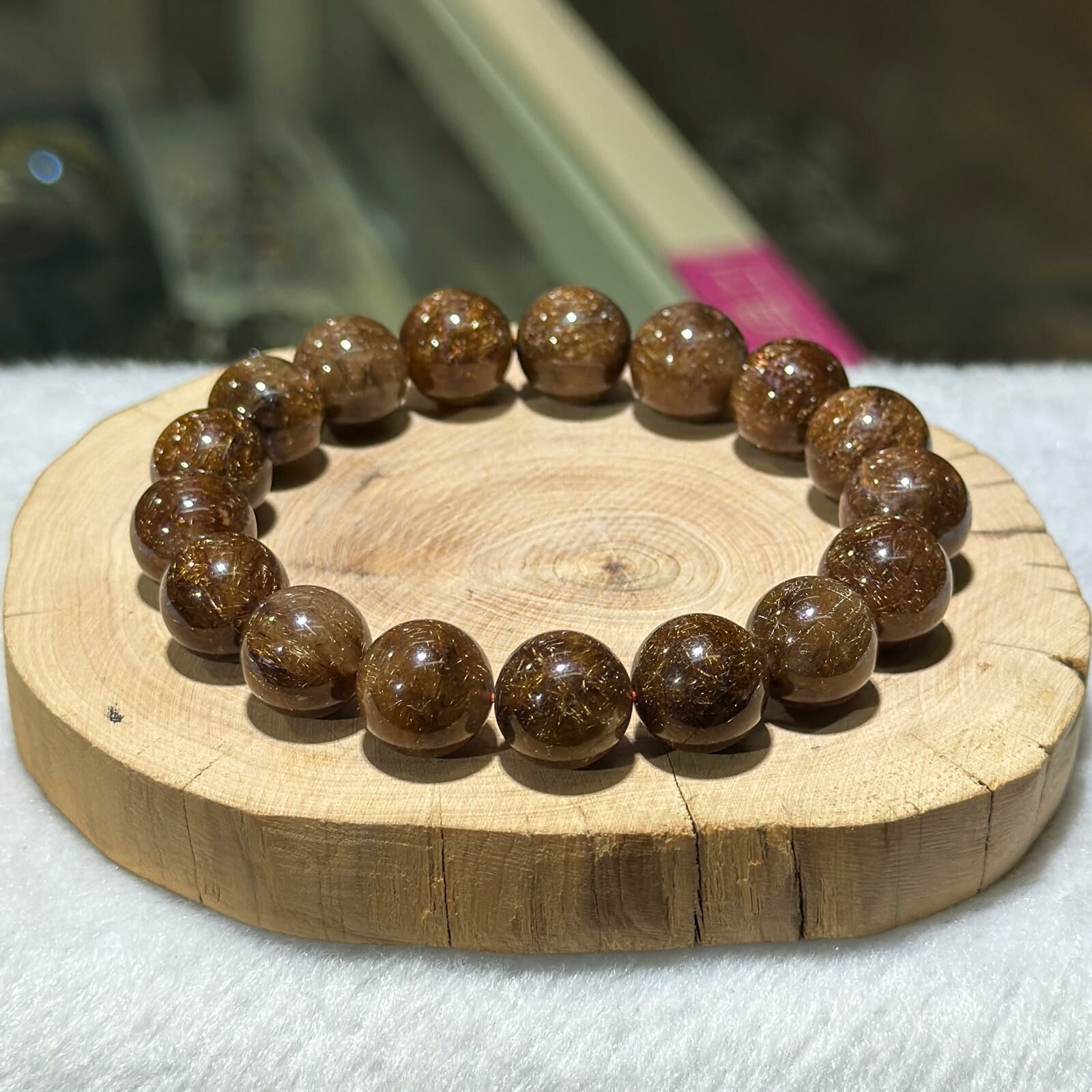 銅髮晶手串 12.5 mm +/-