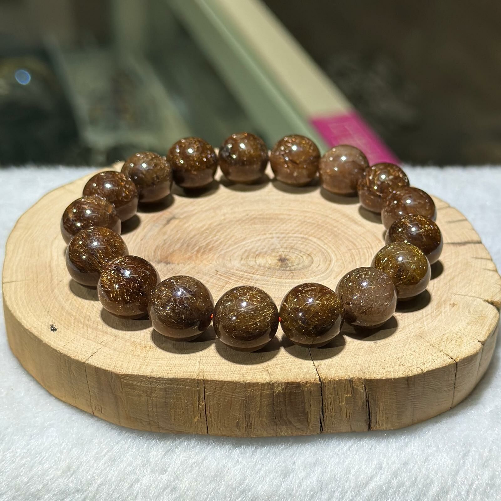 銅髮晶手串 12.5 mm +/-