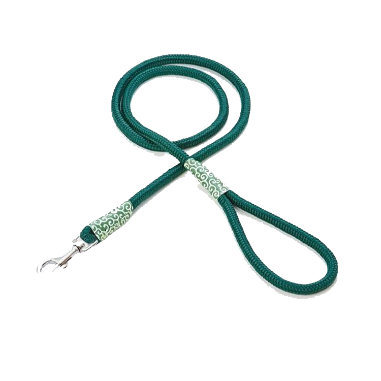 Petio 犬雅 唐草丸紐 拖帶 綠 SS 超小型 犬用 7mmx120cm