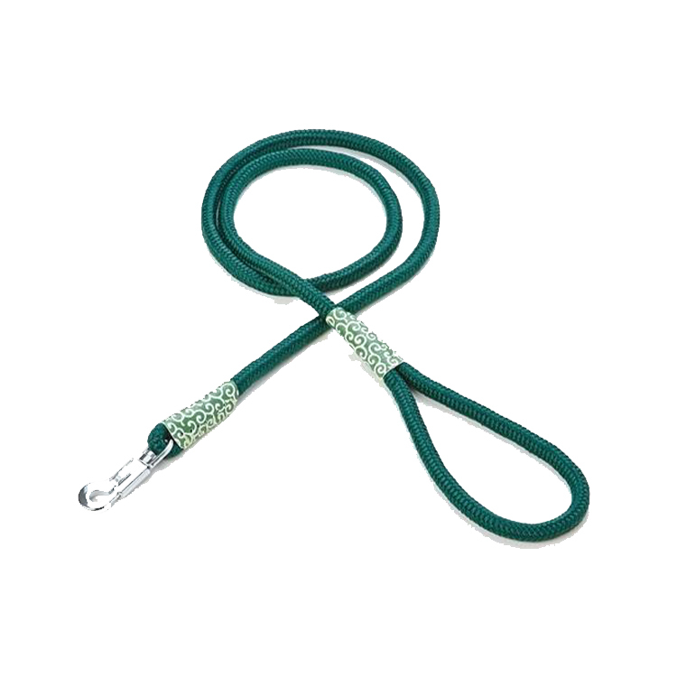 Petio 犬雅 唐草丸紐 拖帶 綠 S 小型犬用 10mmx120cm