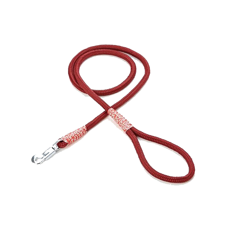 Petio 犬雅 唐草丸紐 拖帶 紅 S 小型犬用 10mmx120cm