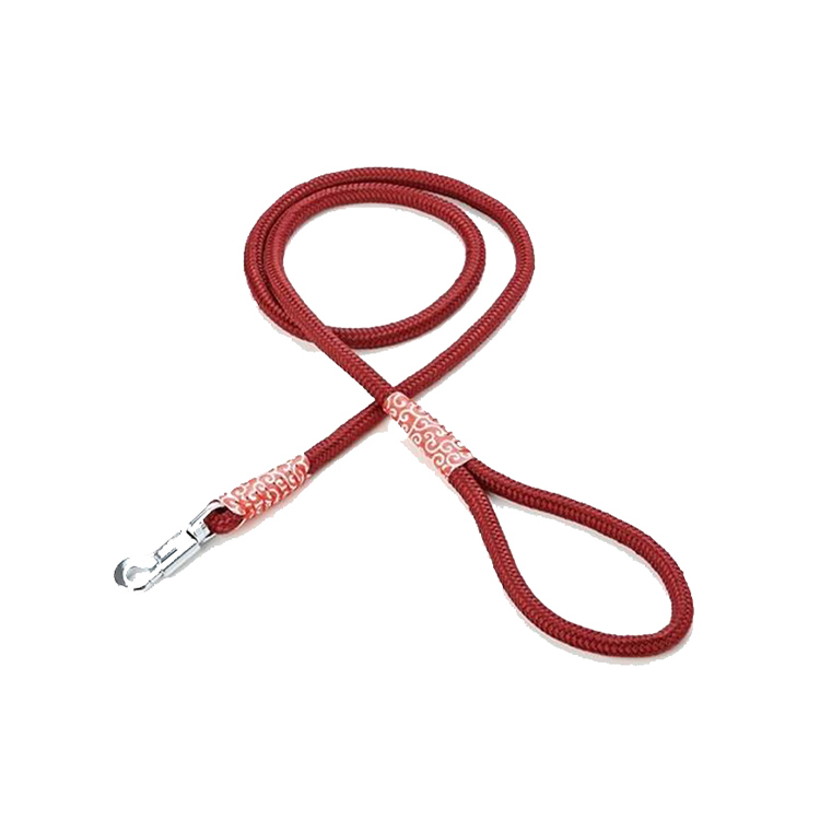 Petio 犬雅 唐草丸紐 拖帶 紅 M 中型犬用 15mmx120cm