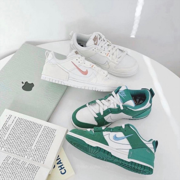 Nike Dunk Low Disrupt 2 女鞋 經典 米綠 休閒鞋 解構 拼接 DH4402-001