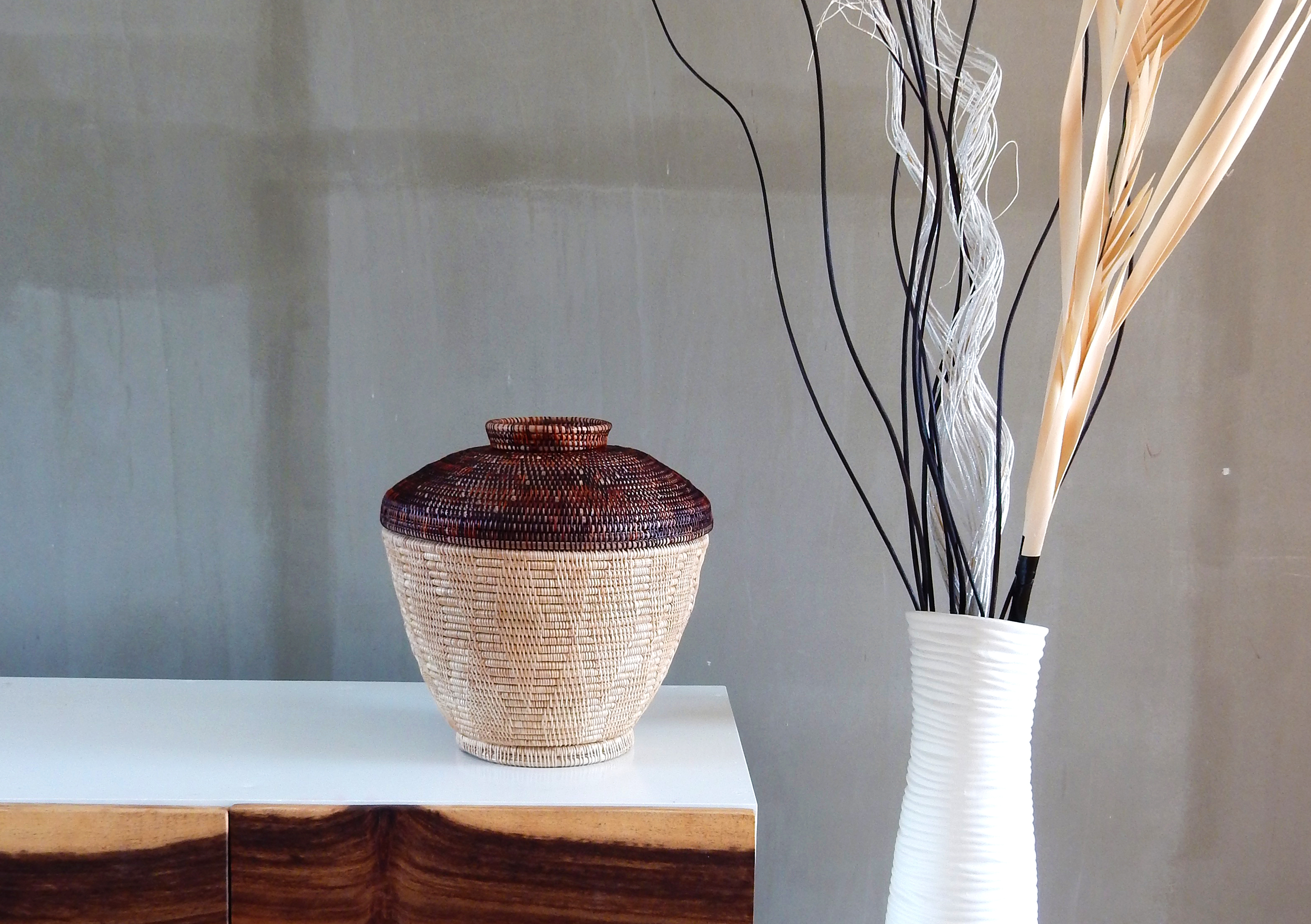 柳藤編織蓋籃｜Chakachan Basket｜柬埔寨