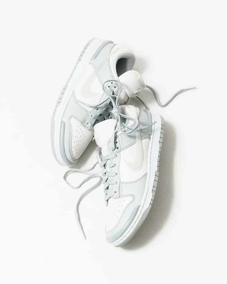 W NIKE DUNK LOW TWIST 淺灰 果凍勾 女鞋 DZ2794-004