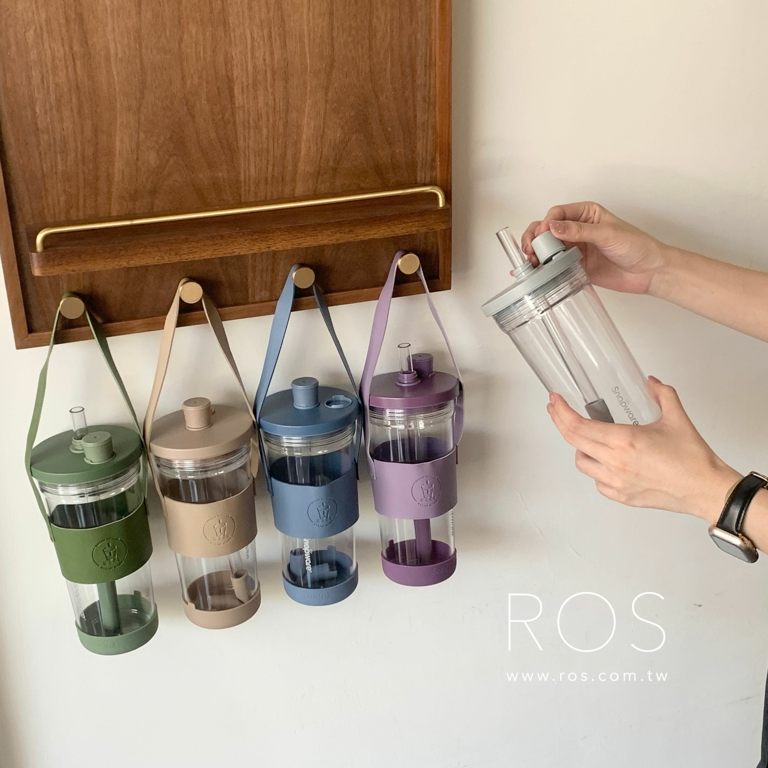 💥贈杯套💥康寧密扣 Tritan跳跳吸管杯(5colors)