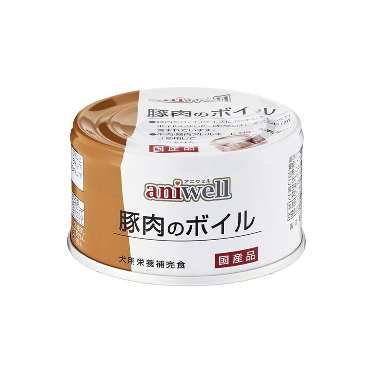 Aniwell 犬用 水煮豚肉塊罐 85G
