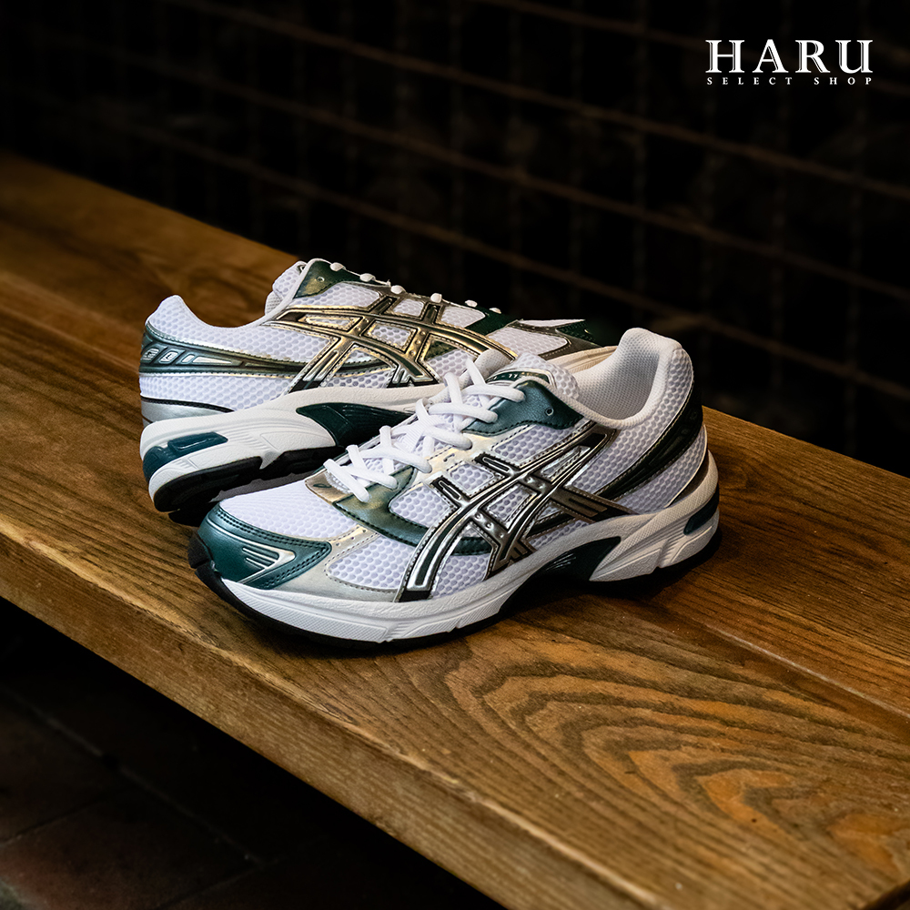 asics Gel-1130 復古銀 白綠 y2k 透氣網眼 慢跑鞋 復古慢跑休閒鞋 1201A256-121