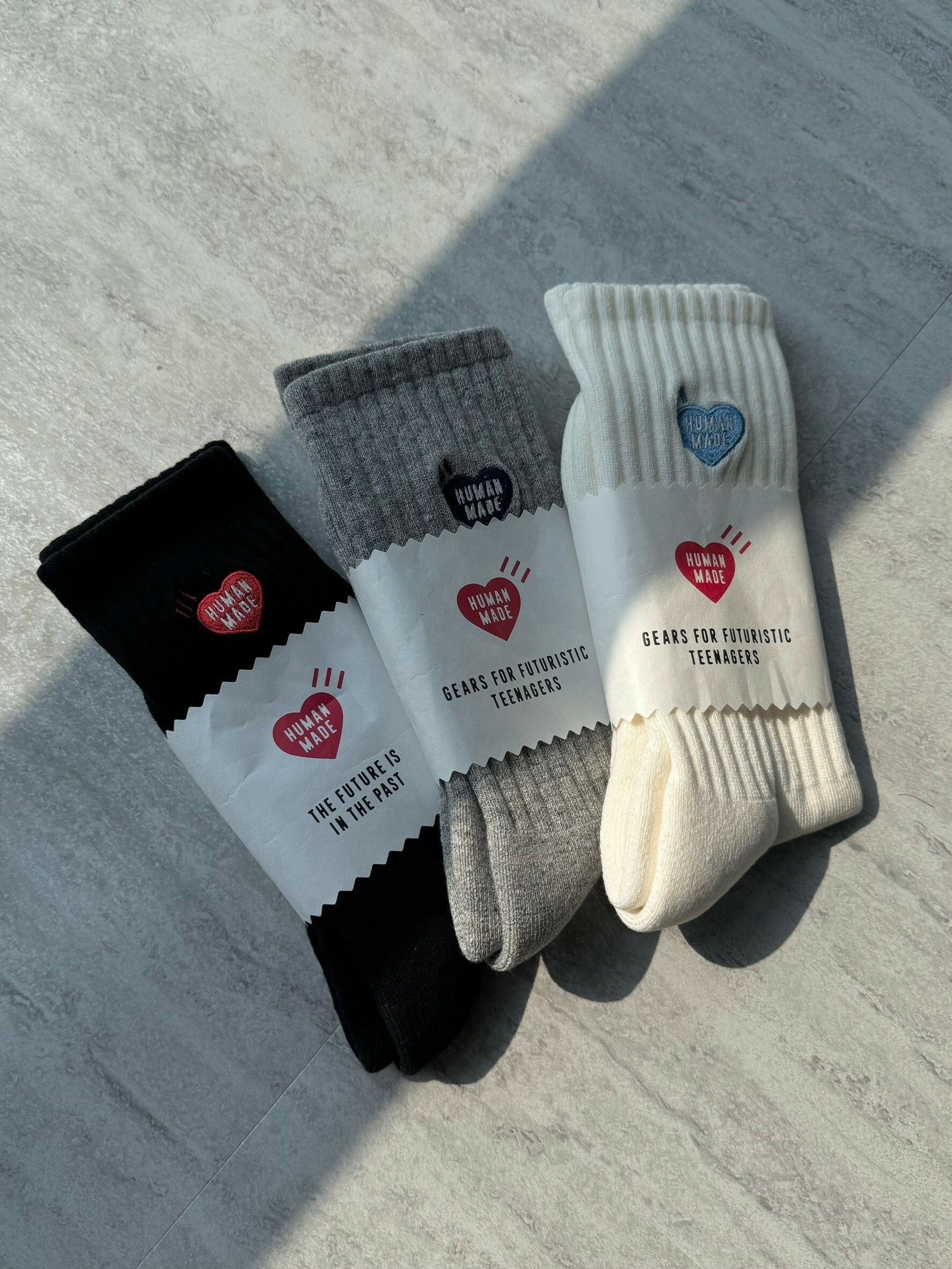 HUMAN MADE 愛心刺繡 長襪/中筒襪