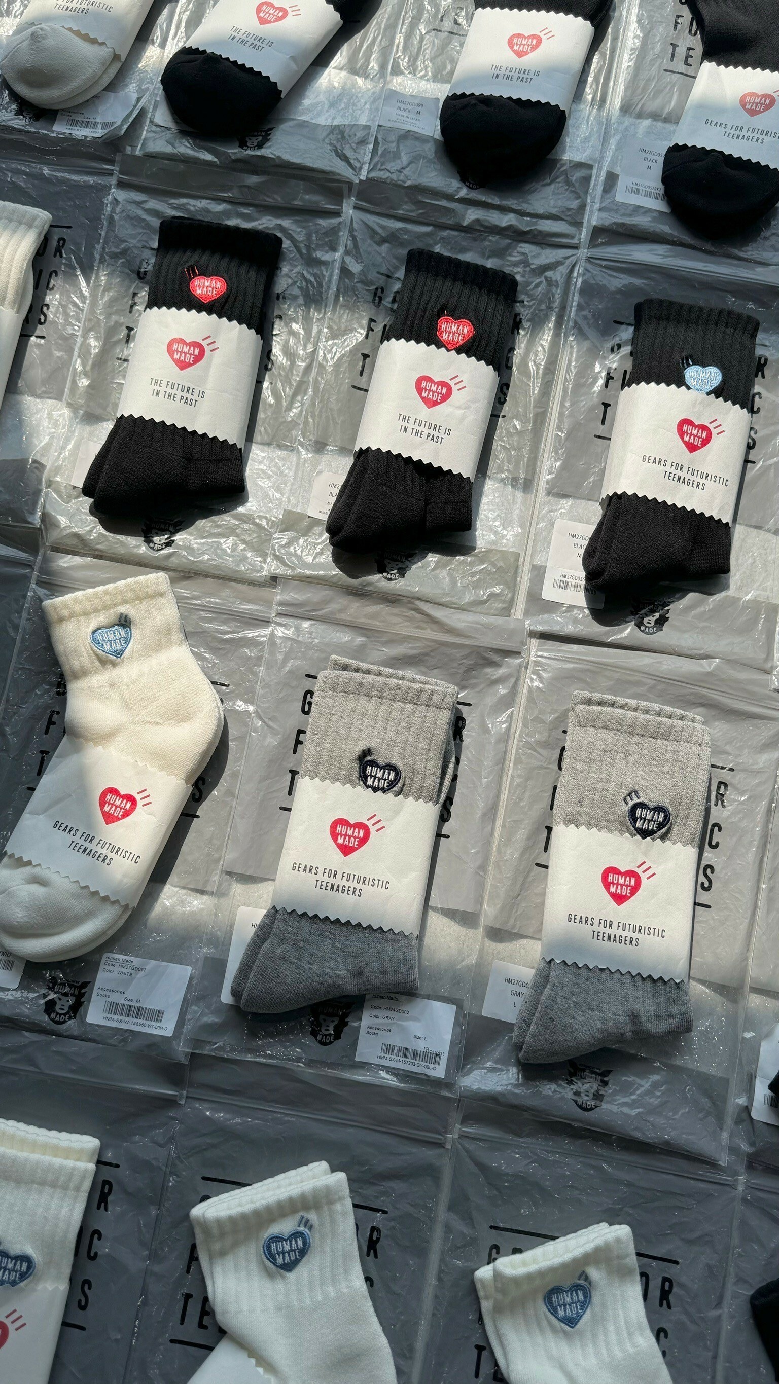 HUMAN MADE 愛心刺繡 長襪/中筒襪