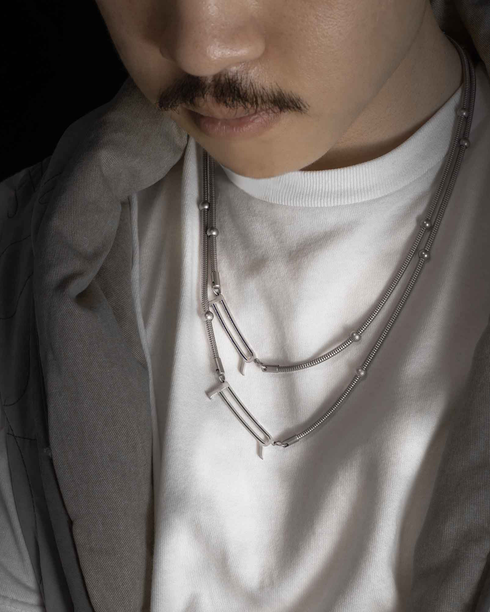 RECOVERY 節點液化R蛇鍊 (霧銀藍)