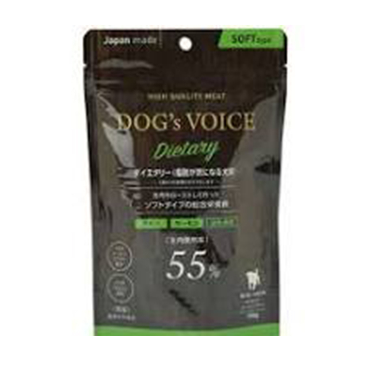DOG'S VOICE 犬用 低熱量 雞肉三文魚 軟乾糧 400G