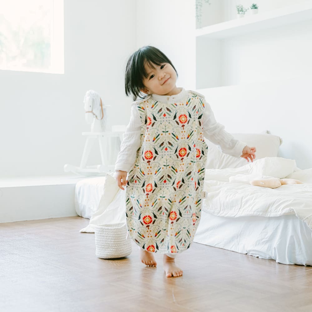 Baby Envelope Blanket - Shoulder Buttoned/Artists Collaboration Collection/inBlooom x Soupy Tang/Forest Kaleidoscope