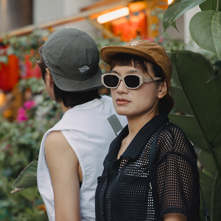 《海色的線條》防潑水軟簷帽