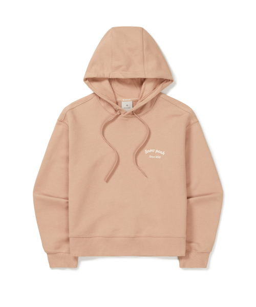 【代購】Snow Peak 雪諾必克 女 Lettering 文字 短版 帽T 長袖 S24FWFHD63