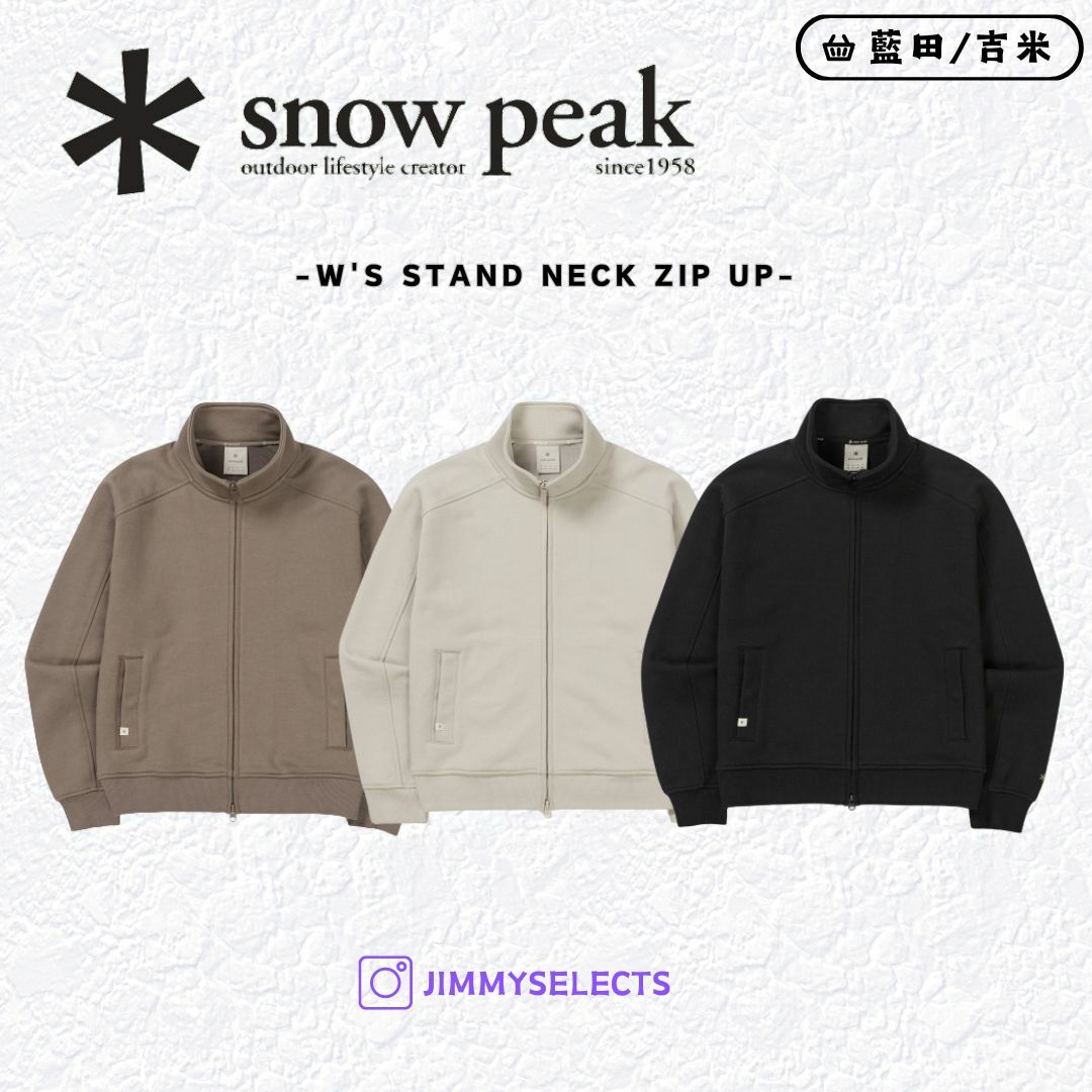 【代購】Snow Peak 雪諾必克 女 Stand Neck 立領 外套 長袖 S24FWFFJ61