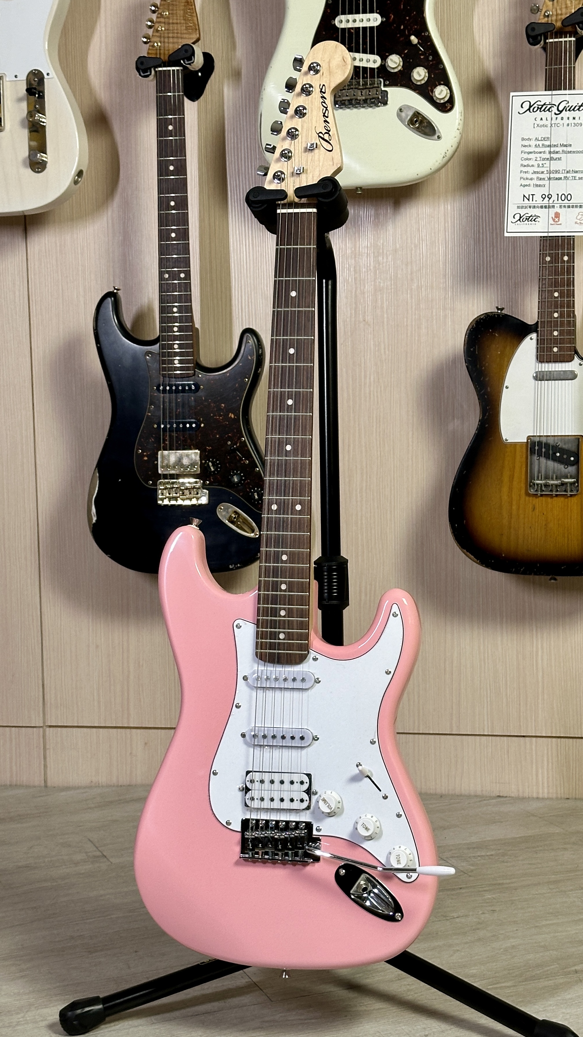 Bensons Bensons Stratocaster ST-3 入門電吉他 粉色 第 6 張圖片｜三峽吉他 / Bass