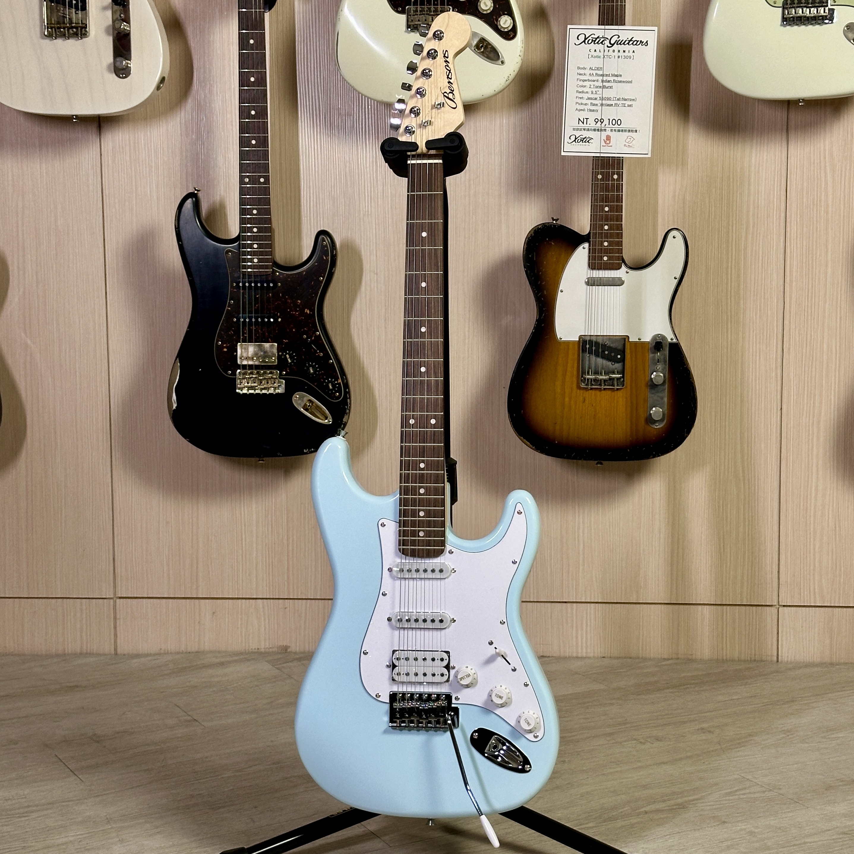 Bensons Bensons Stratocaster ST-3 入門電吉他 水藍 — 三峽吉他 / Bass