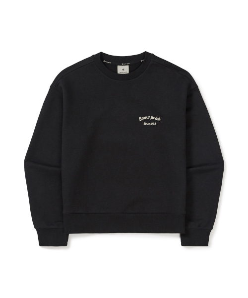 【代購】Snow Peak 雪諾必克 女 Lettering 文字 短版 長袖 衛衣 S24FWFHT63