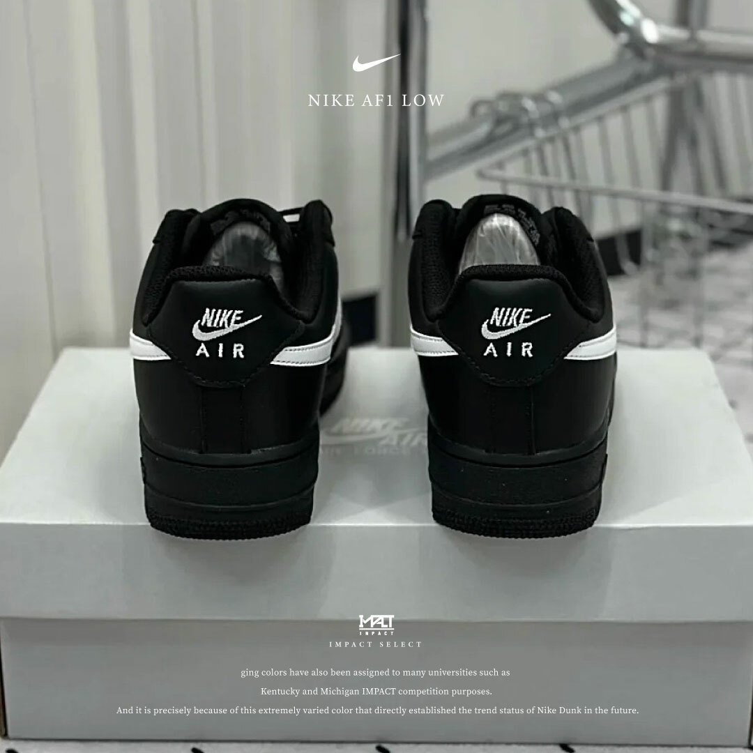 Nike AF1 Low 黑白 猛毒配色 迷你小勾 FZ0627-010
