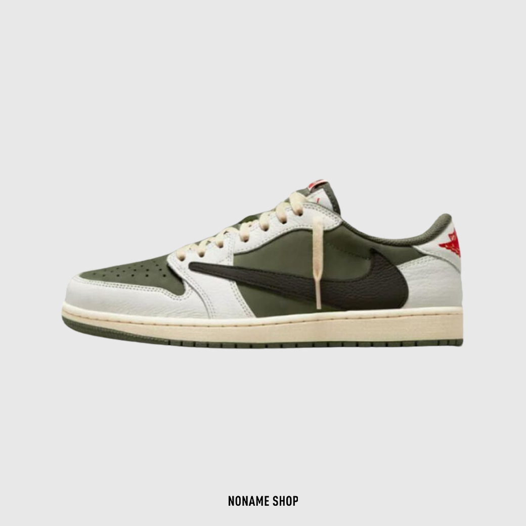 NIKE X TRAVIS SCOTT AIR JORDAN 1 LOW OG "REVERSE OLIVE" 倒勾 橄欖綠 (男款)