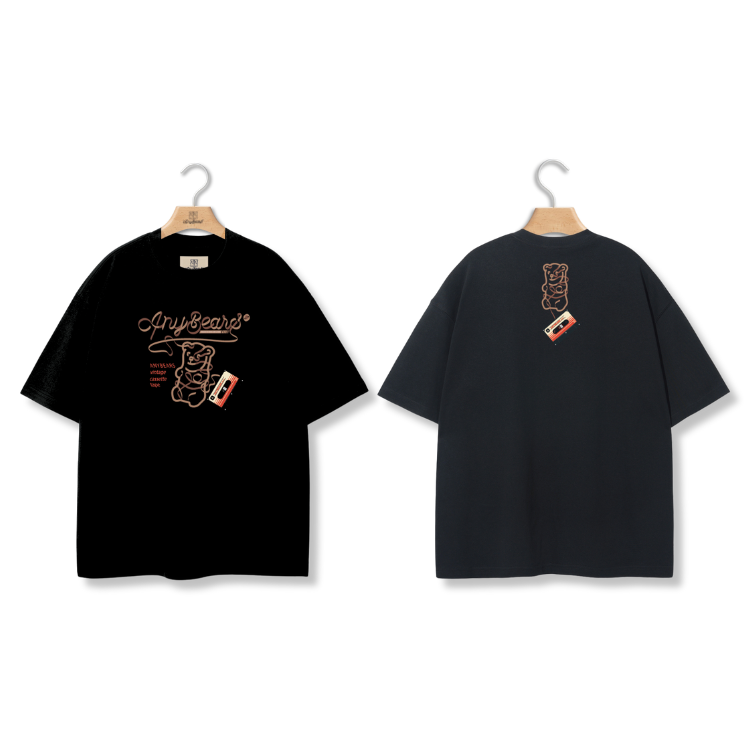 ANYBEARS® Audio Tape BEAR 錄音帶熊 短Tee