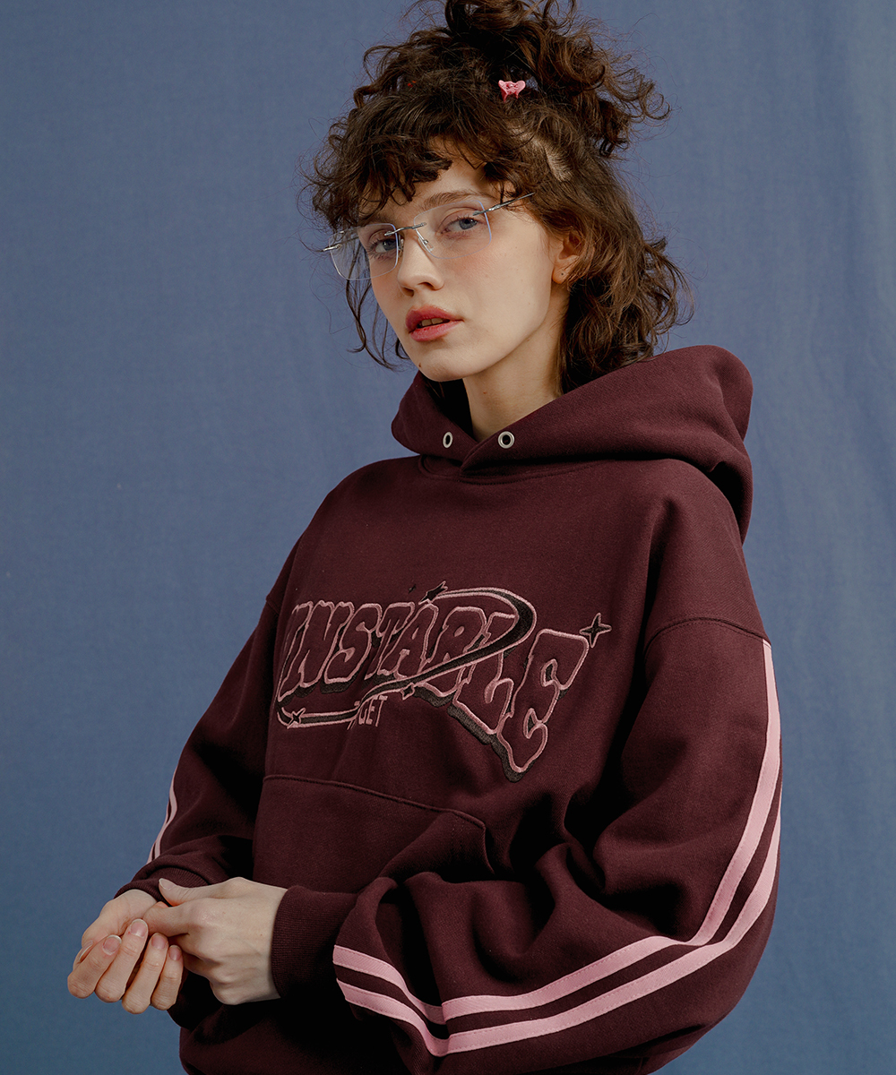 <預購> 韓國WV PROJECT 電繡UNSTABLE💫無抽繩高磅帽T