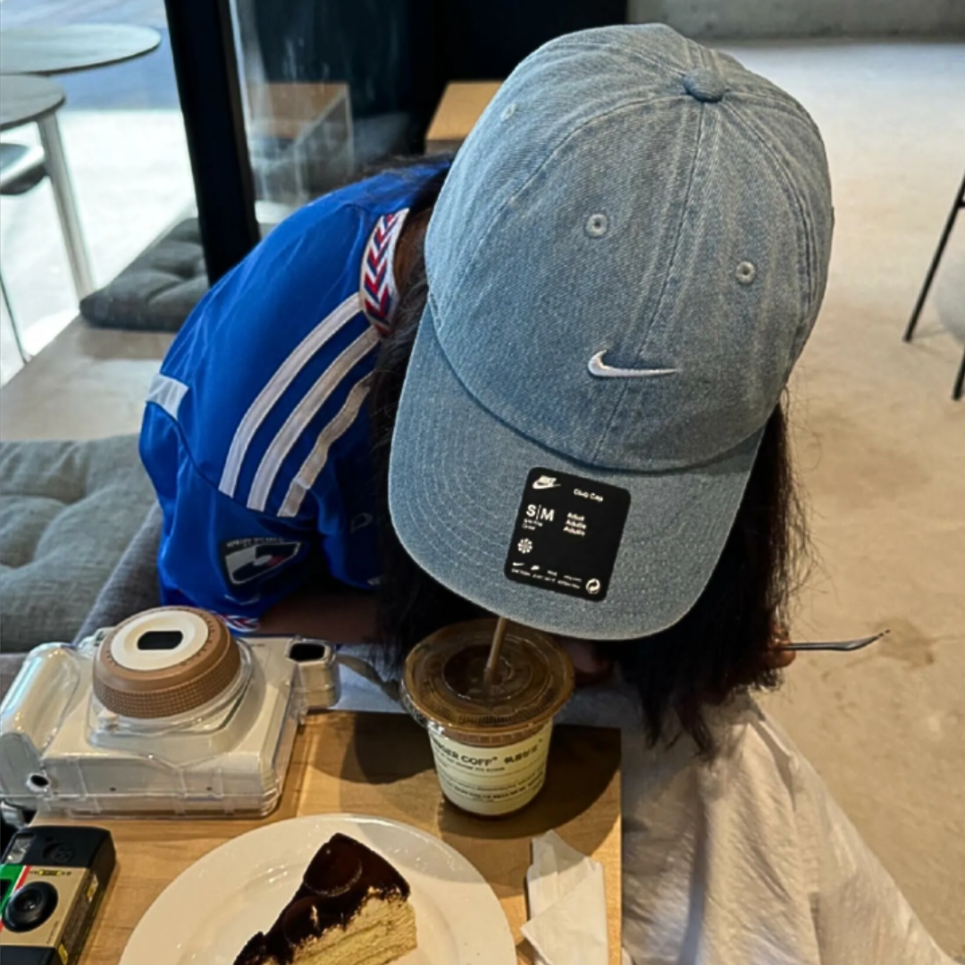 【逢甲 FUZZY】Nike 帽子 老帽 牛仔藍 淺藍 刺繡 水洗 HF0383-429