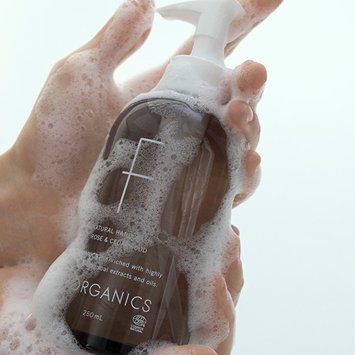 F ORGANICS Natural Hand Wash N Rose & Cedarwood 天然保濕洗手液 N 玫瑰&雪松 250ml