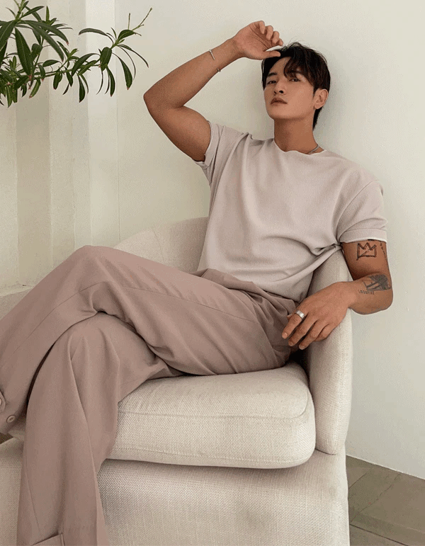 Dekki毛巾V領短袖上衣