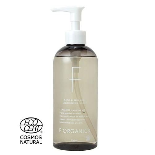 F ORGANICS Natural Body Wash N Lemongrass & Juniper 天然沐浴露 N 檸檬草&杜松子 300ml