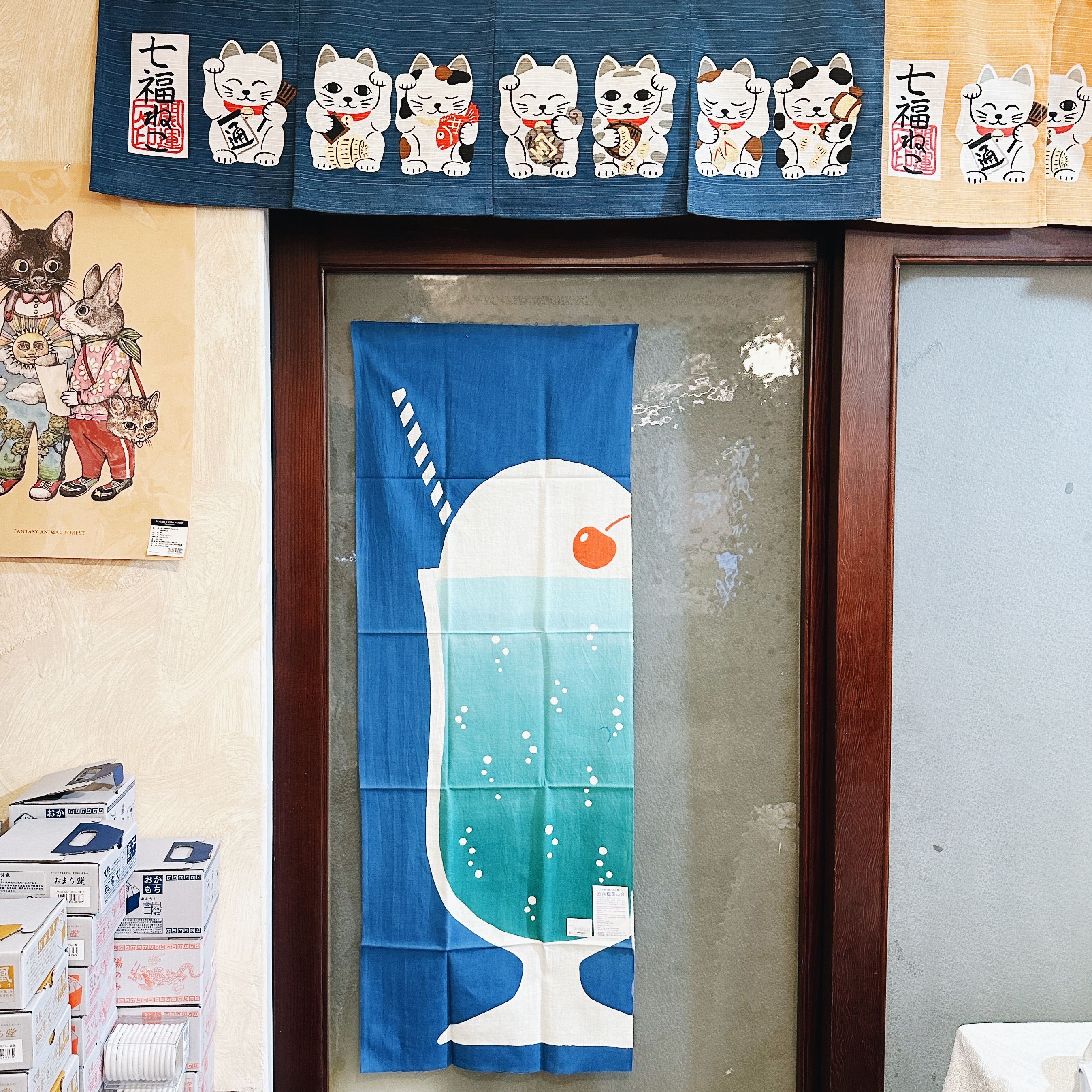 冰淇淋蘇打 注染 茶巾｜日本KAMAWANU