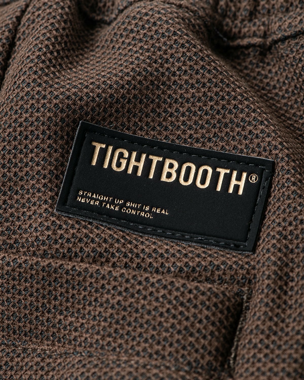 TIGHTBOOTH 24S/S HONEYCOMB BORDER BIG SHORTS