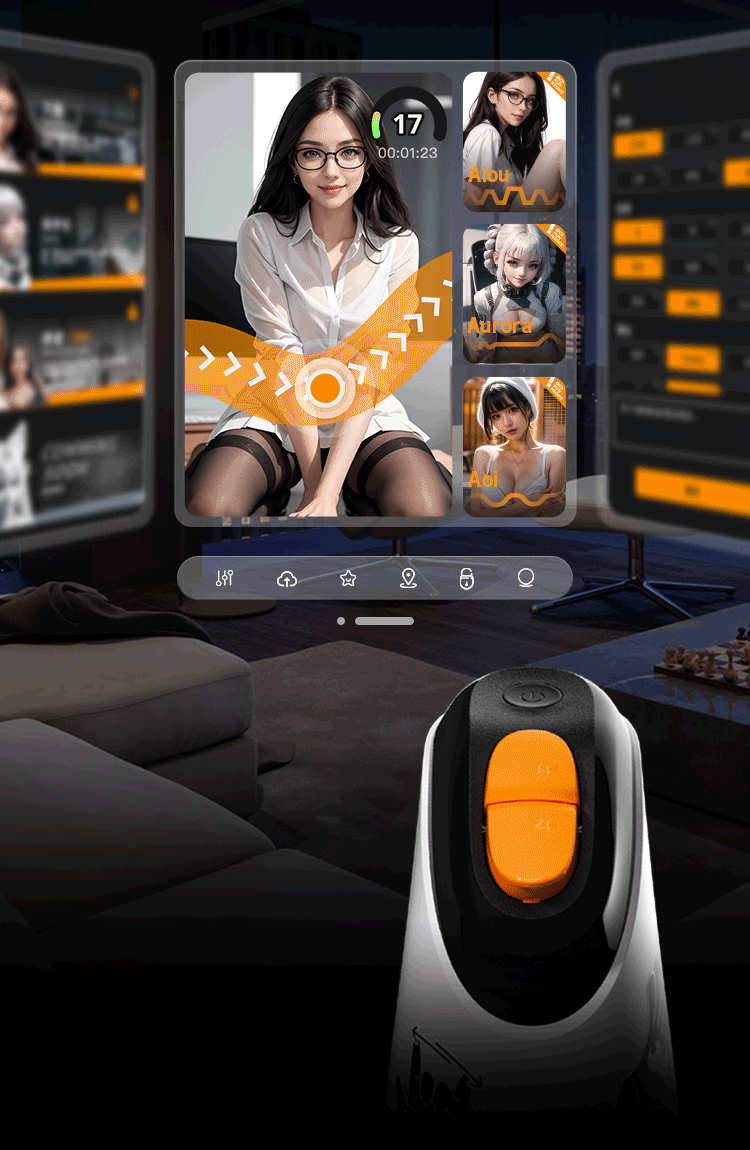 怪獸集合: AI智能 絢風電動旋轉飛機杯