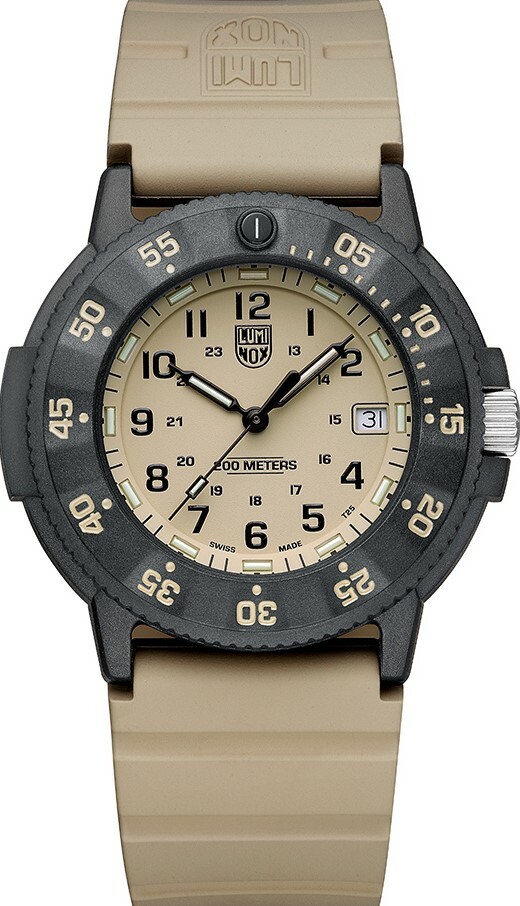 萬年鐘錶 - LUMINOX 雷明時  NAVY SEAL EVO海豹部隊男錶 [進化版] – 沙色 / 3010EVO男錶  LM-3010EVO 錶徑43MM