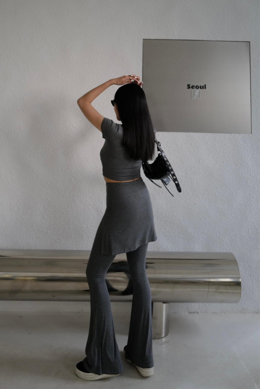 細腰瘦腿喇叭+上衣2件式套裝*2色