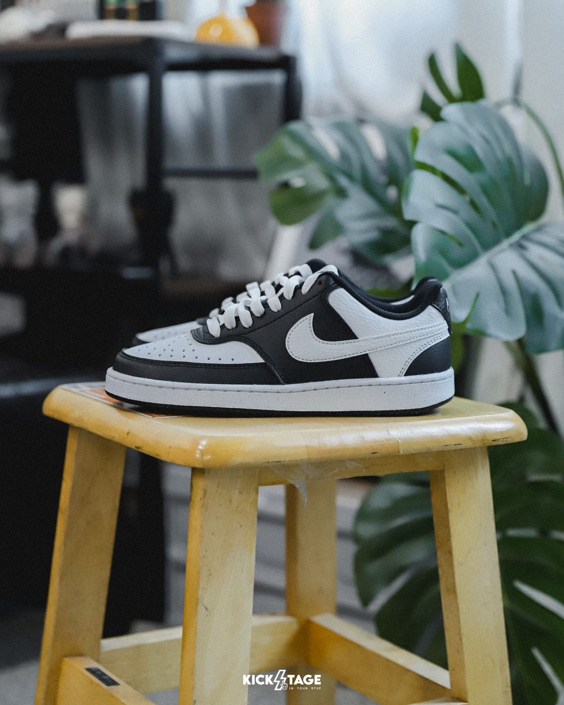 女鞋 NIKE W COURT VISION LO NN 熊貓 復古 皮革 環保材質 休閒鞋【DH3158-003】