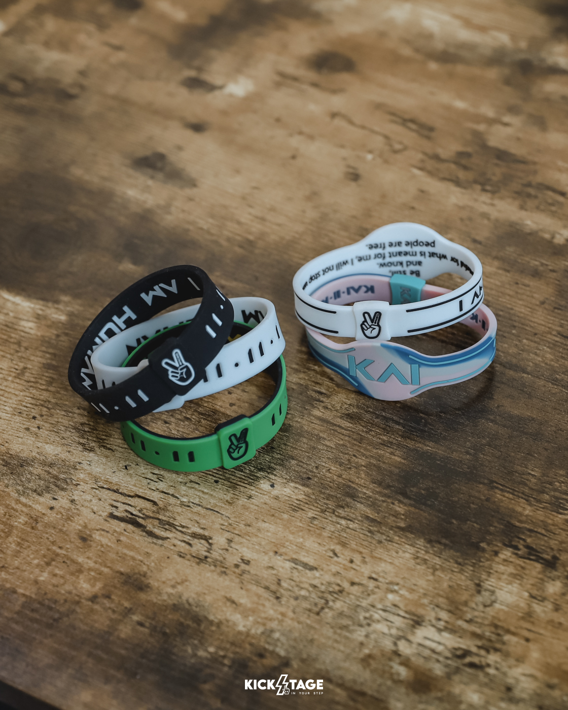 [售出無退換]一入 Deuce Brand Kaibands KAI Wristband 三款 寬版 穿搭 籃球 矽膠 運動手環【DEXKAI00】