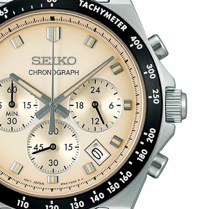 日本版 Seiko 精工 Selection Quartz Chronograph Metal Strap Men's Watch SBTR045 米色 / SBTR047 黑色 ,石英計時金屬錶帶男裝手錶