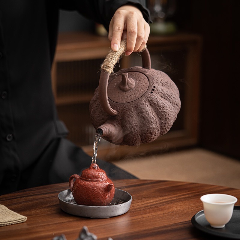 南瓜壺煮茶炭爐組