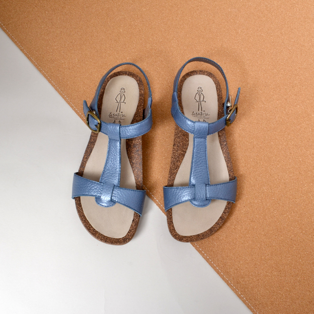 06477 T字 日本涼鞋 淺藍