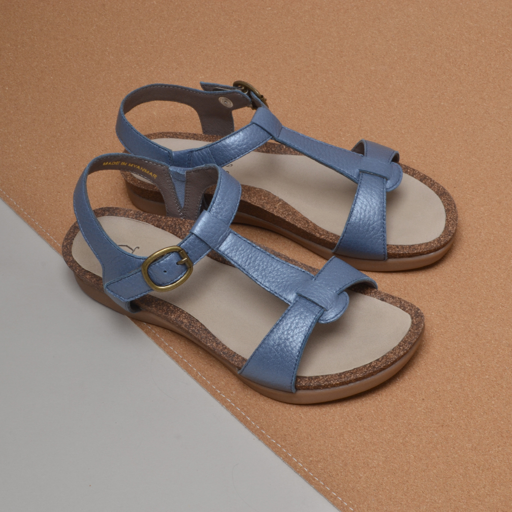 06477 T字 日本涼鞋 淺藍