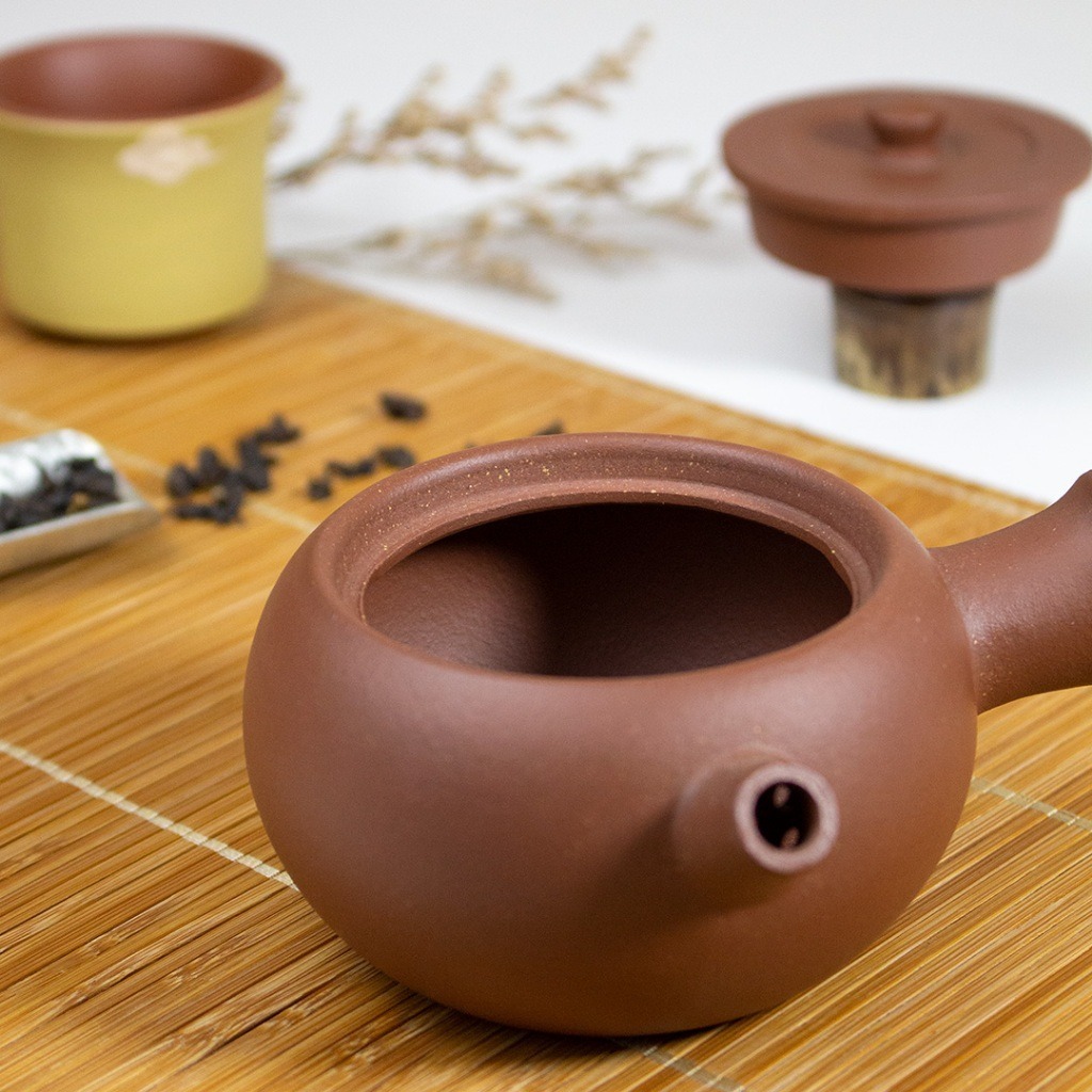 紫砂側把茶壺