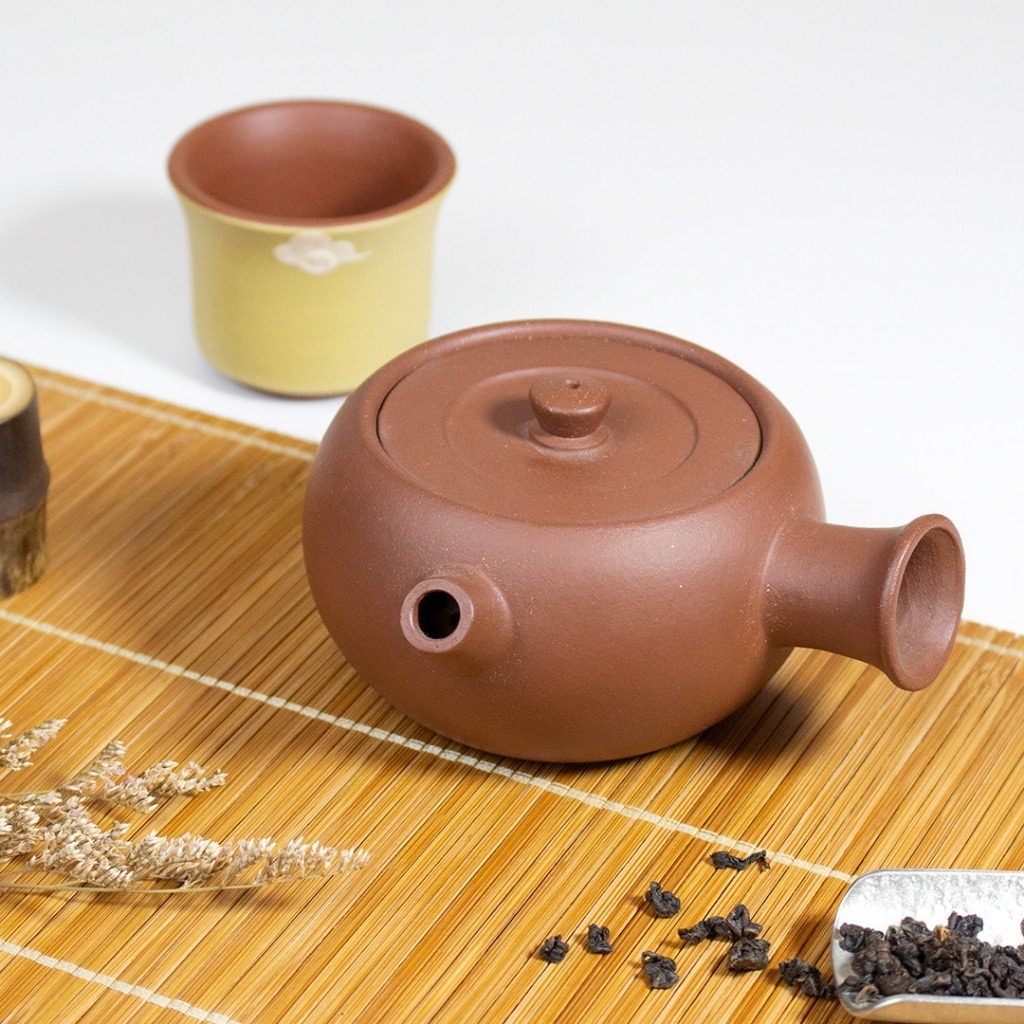 紫砂側把茶壺