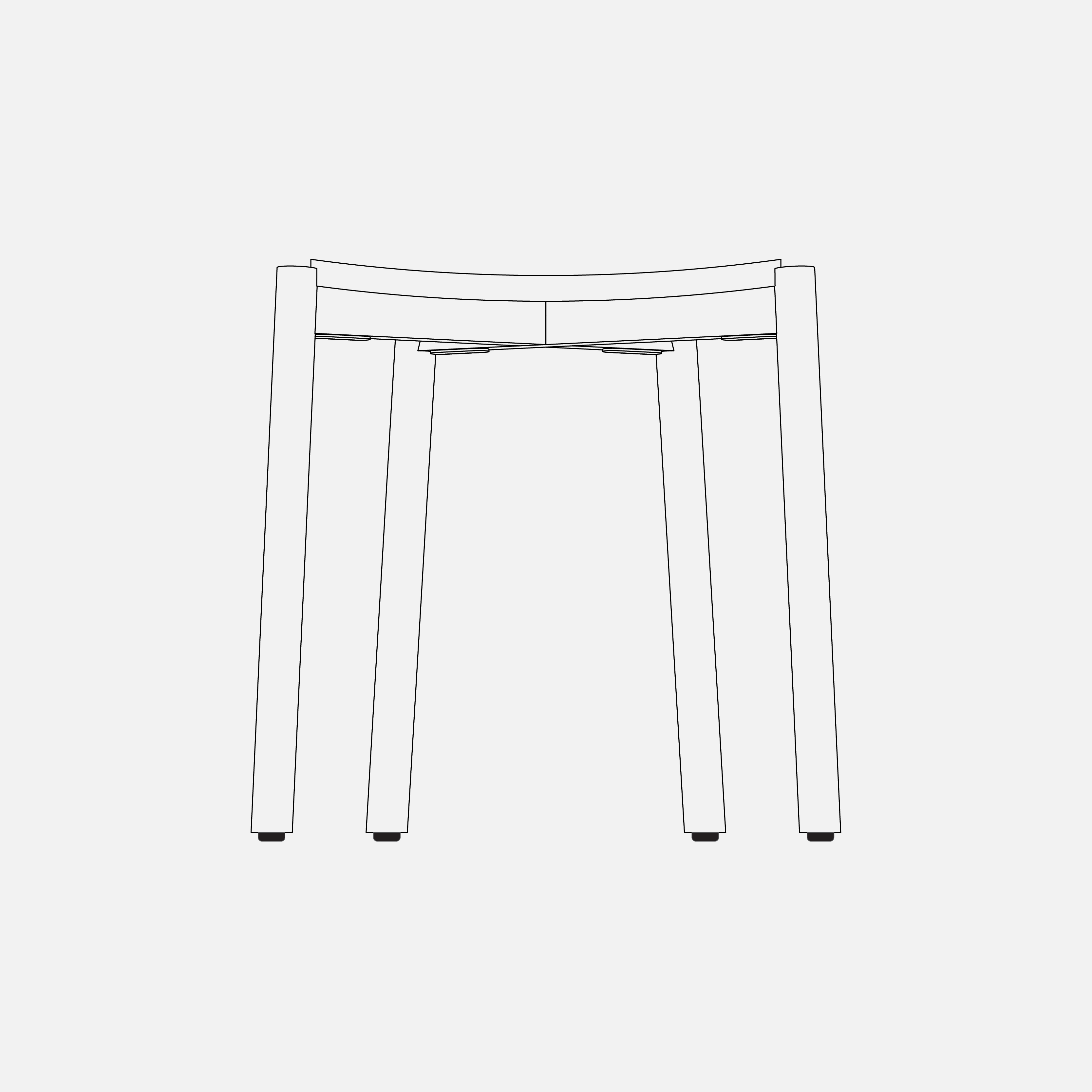 TARS 平頭腳釘 4 個 - 適合商空使用